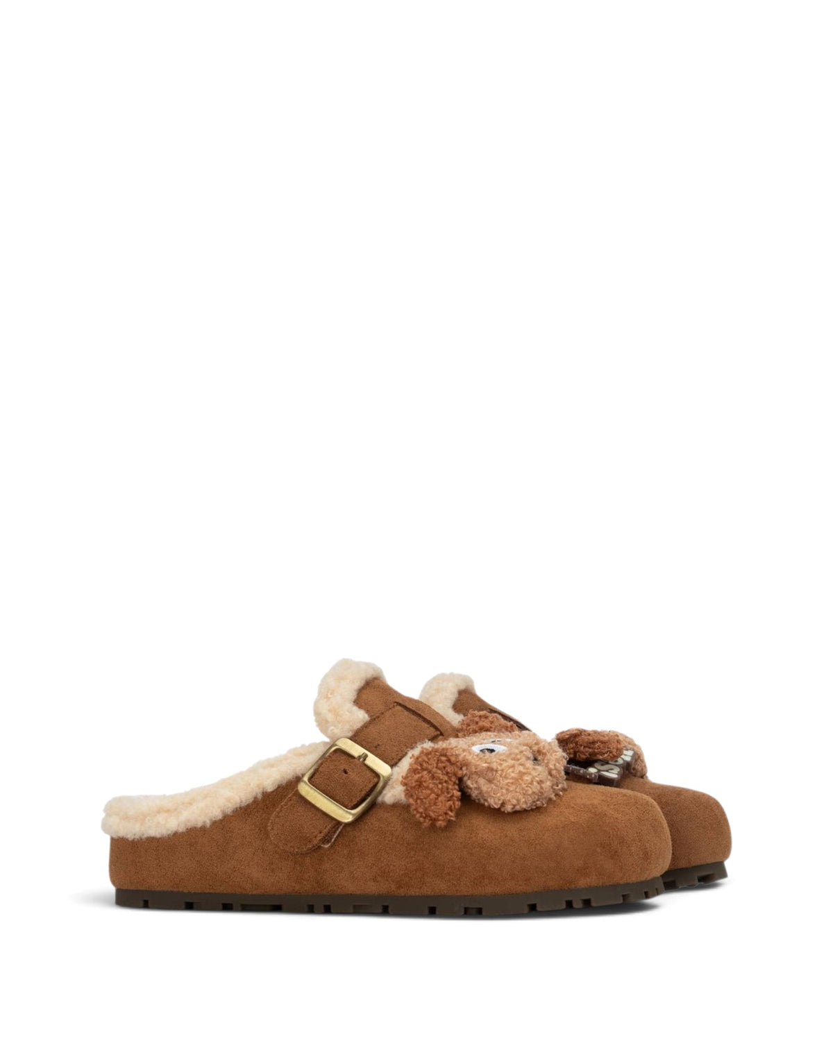Clogs com pêlo e detalhe animal 26365