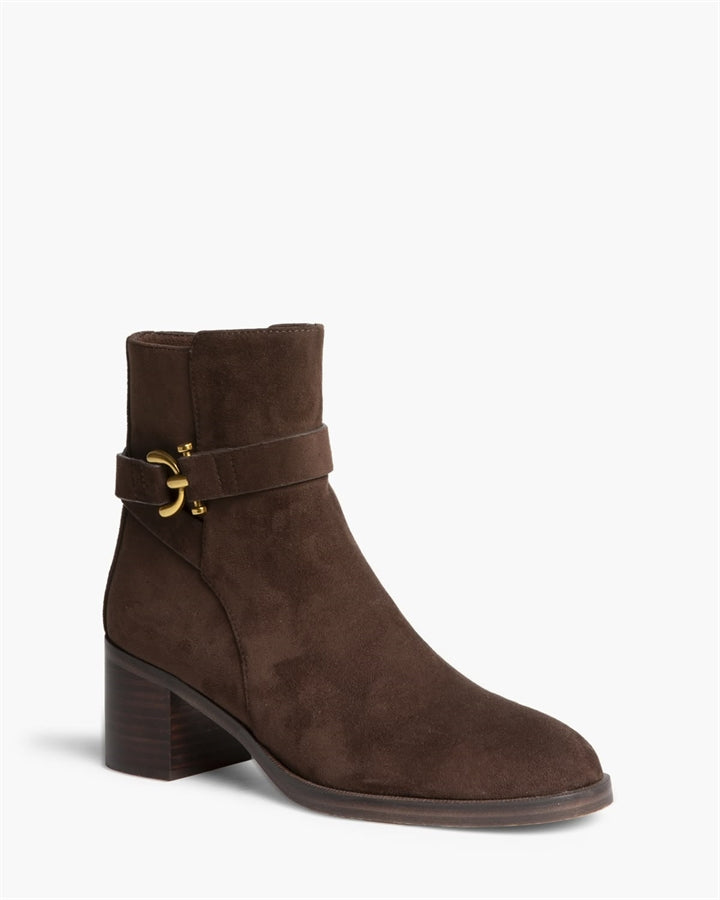 Botins de salto médio com aplicação 26319
