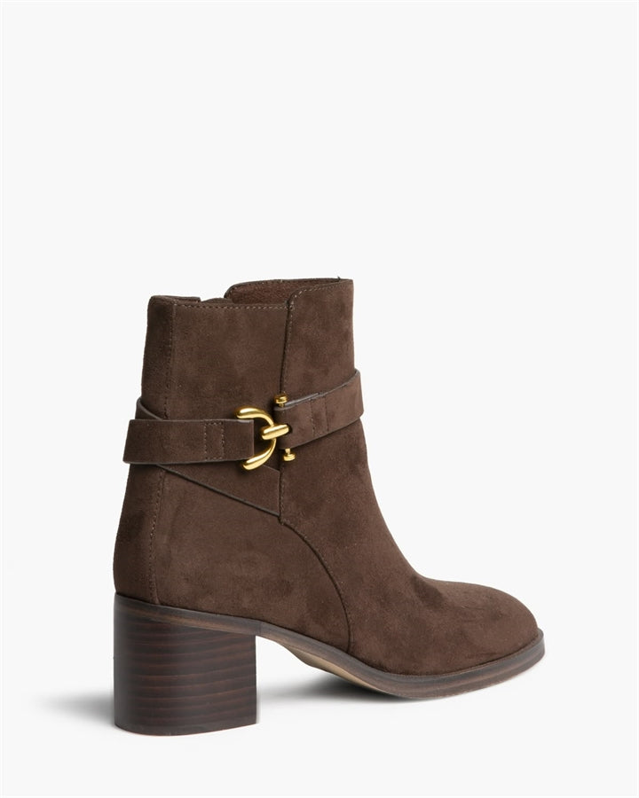 Botins de salto médio com aplicação 26319