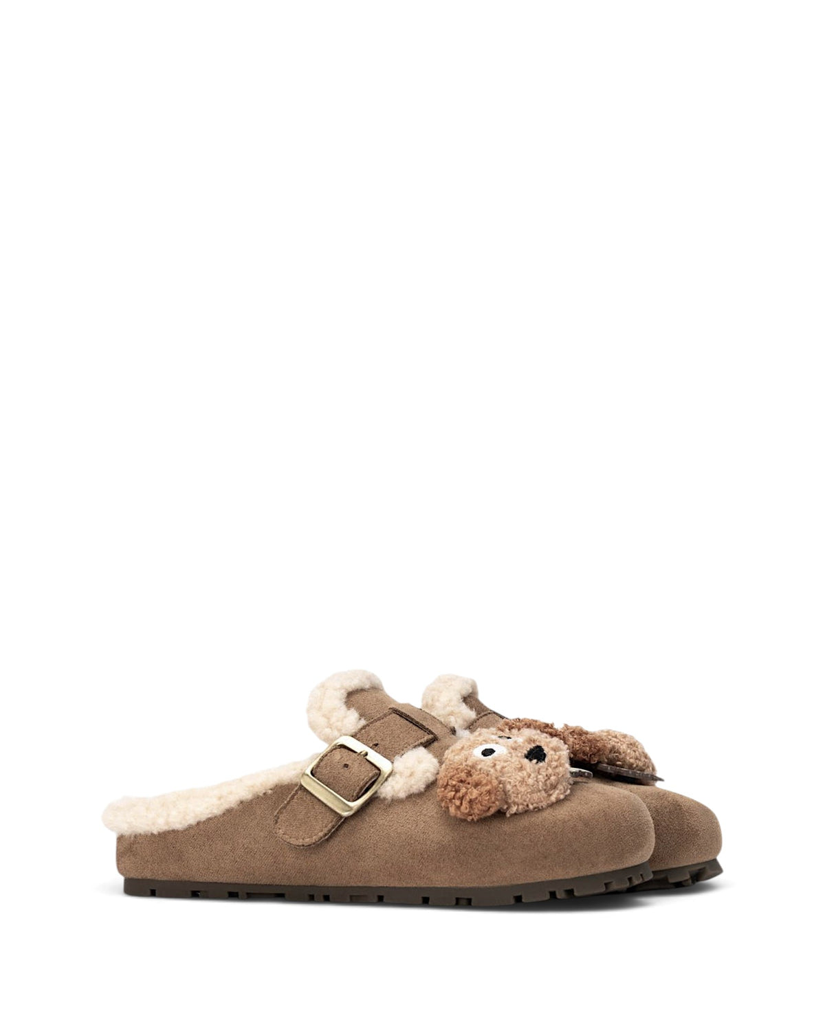 Clogs com pêlo e detalhe animal 26365