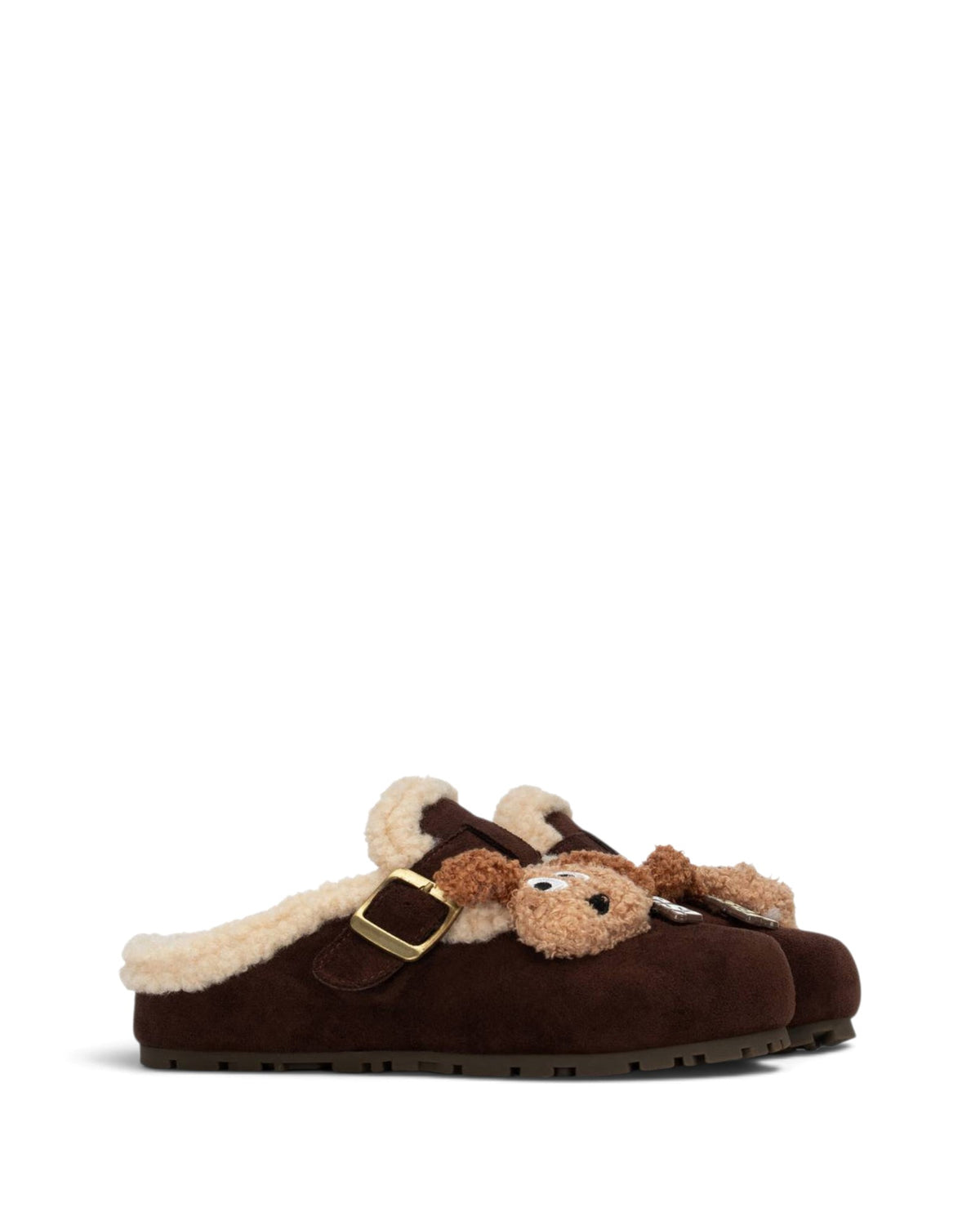 Clogs com pêlo e detalhe animal 26365
