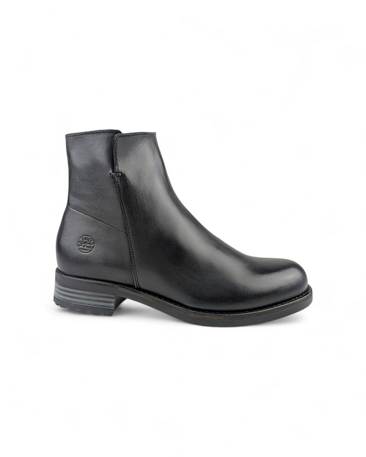 Botins em pele com fecho  25383