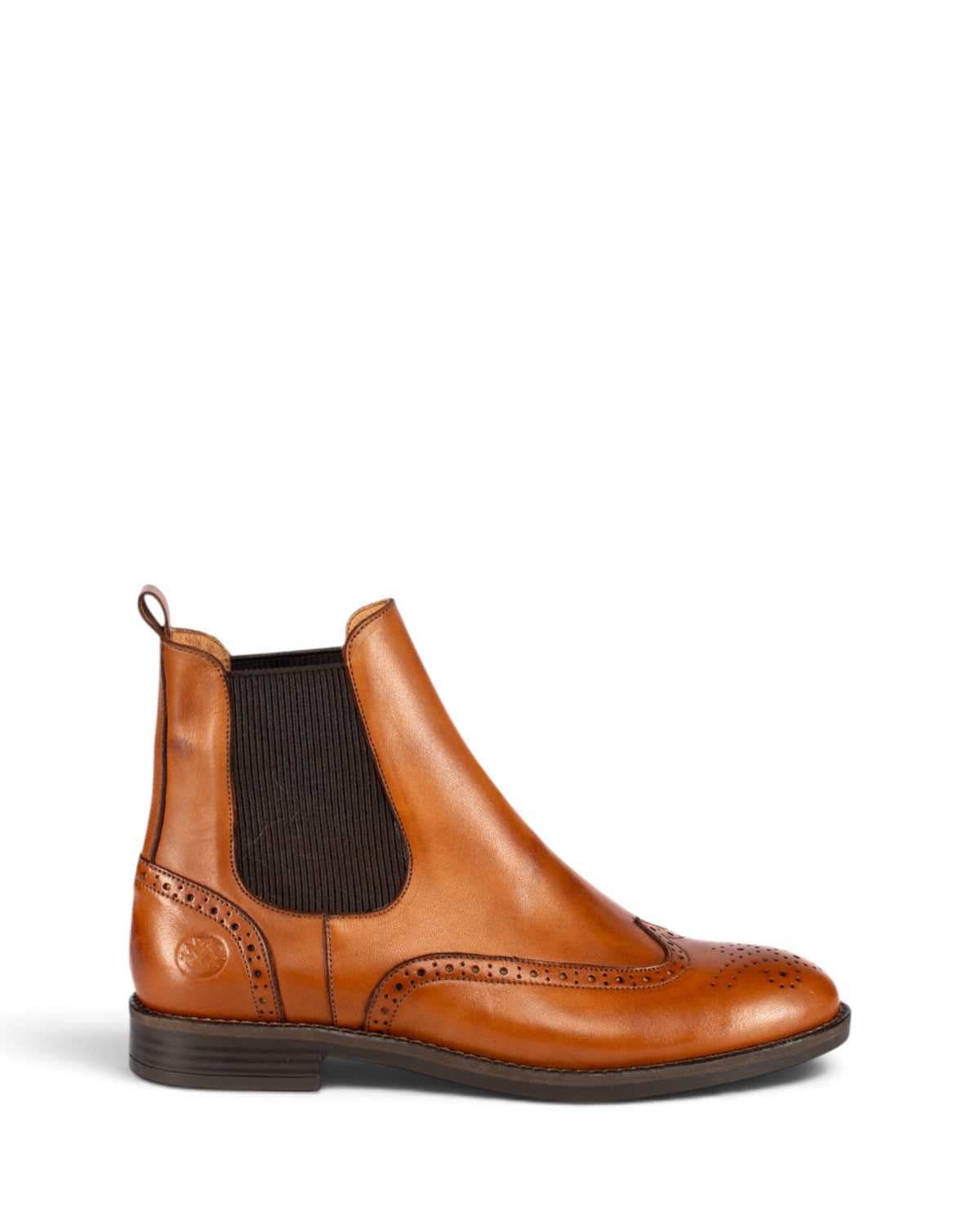 Botins Chelsea estilo inglês em pele 26335